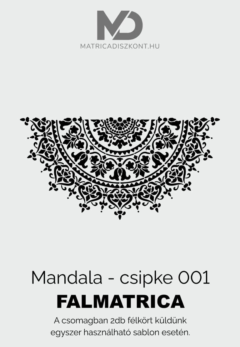 Mandala csipke 001 festősablon